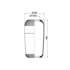 084.097-50A PE Automotive Кожух пневматической рессоры