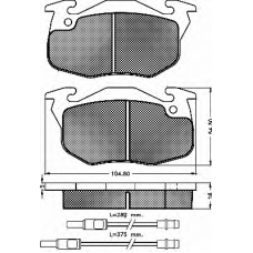 10198 BSF Комплект тормозных колодок, дисковый тормоз