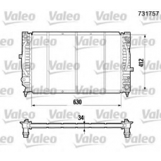 731757 VALEO Радиатор, охлаждение двигателя