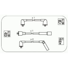 D1S JANMOR Комплект проводов зажигания