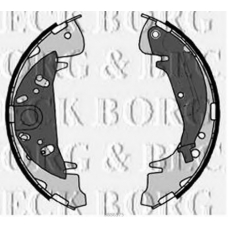 BBS6375 BORG & BECK Комплект тормозных колодок