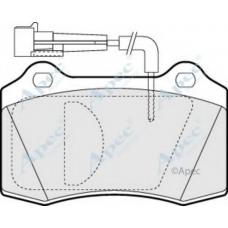 PAD1007 APEC Комплект тормозных колодок, дисковый тормоз