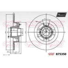 875350.6985 MAXTECH Тормозной диск