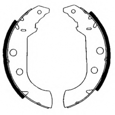 8DB 355 001-101 HELLA PAGID Комплект тормозных колодок