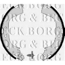BBS6193 BORG & BECK Комплект тормозных колодок
