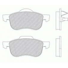 FDB1382 FERODO Комплект тормозных колодок, дисковый тормоз