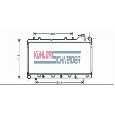 2501801 KUHLER SCHNEIDER Радиатор, охлаждение двигател