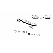 313520 ERNST Труба выхлопного газа