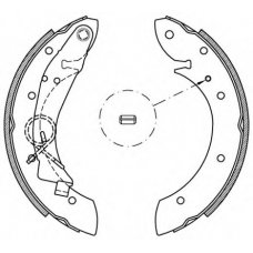 BSA2160.00 OPEN PARTS Комплект тормозных колодок