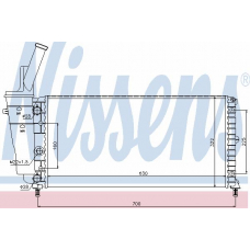 61892 NISSENS Радиатор, охлаждение двигателя