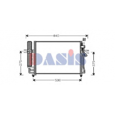 562002N AKS DASIS Конденсатор, кондиционер