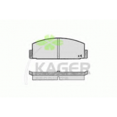 35-0619 KAGER Комплект тормозных колодок, дисковый тормоз