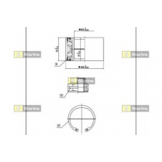 LO 01401 STARLINE Комплект подшипника ступицы колеса