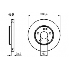 0 986 479 234 BOSCH Тормозной диск