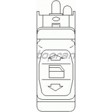 401 517 TOPRAN Выключатель, стеклолодъемник