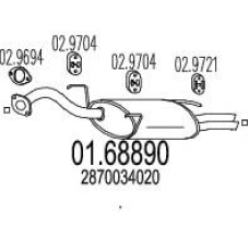 01.68890 MTS Глушитель выхлопных газов конечный