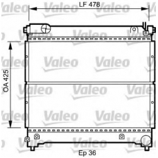 734918 VALEO Радиатор, охлаждение двигателя