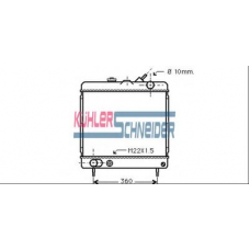 0710801 KUHLER SCHNEIDER Радиатор, охлаждение двигател