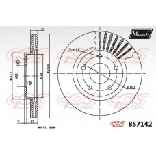 857142.0000 MAXTECH Тормозной диск