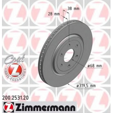 200.2531.20 ZIMMERMANN Тормозной диск