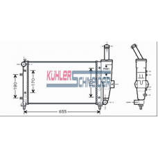 1700691 KUHLER SCHNEIDER Радиатор, охлаждение двигател