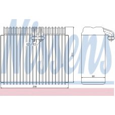 92171 NISSENS Испаритель, кондиционер