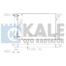 139000 KALE OTO RADYATOR Радиатор, охлаждение двигателя
