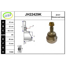 JH22429K SERA Шарнирный комплект, приводной вал