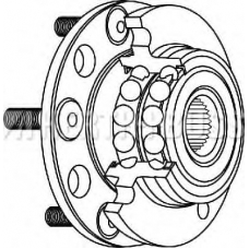 J4712080 NIPPARTS Комплект подшипника ступицы колеса