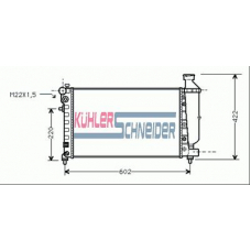 1508101 KUHLER SCHNEIDER Радиатор, охлаждение двигател