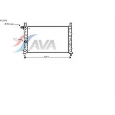 FT2078 AVA Радиатор, охлаждение двигателя
