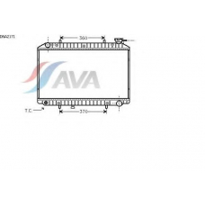 DNA2171 AVA Радиатор, охлаждение двигателя