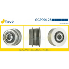 SCP90128.1 SANDO Ременный шкив, генератор