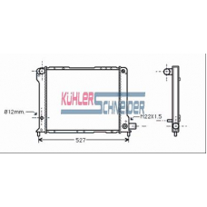 1702601 KUHLER SCHNEIDER Радиатор, охлаждение двигател