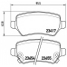 P 59 038 BREMBO Комплект тормозных колодок, дисковый тормоз