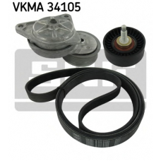 VKMA 34105 SKF Поликлиновой ременный комплект