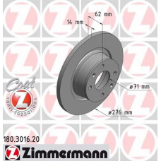 180.3016.20 ZIMMERMANN Тормозной диск