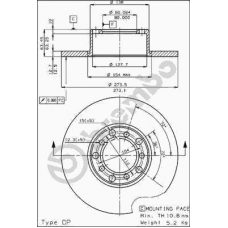 08.1511.20 BREMBO Тормозной диск