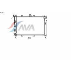 AL2011 AVA Радиатор, охлаждение двигателя