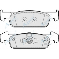 PAD1945 APEC Комплект тормозных колодок, дисковый тормоз