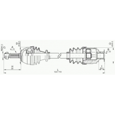 DRS6021.00 OPEN PARTS Приводной вал