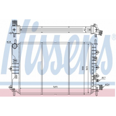 62047 NISSENS Радиатор, охлаждение двигателя
