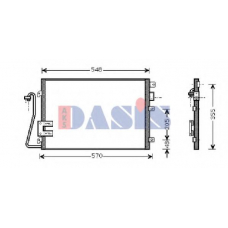 182490N AKS DASIS Конденсатор, кондиционер