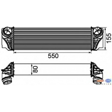 8ML 376 746-411 HELLA Интеркулер