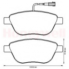 573165B BENDIX Комплект тормозных колодок, дисковый тормоз