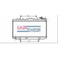 1601601 KUHLER SCHNEIDER Радиатор, охлаждение двигател