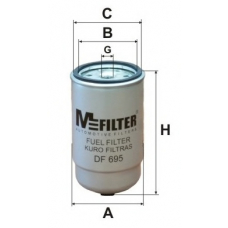 DF 695 MFILTER Топливный фильтр