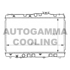 100997 AUTOGAMMA Радиатор, охлаждение двигателя