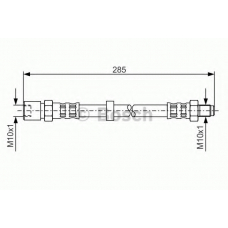 1 987 476 167 BOSCH Тормозной шланг