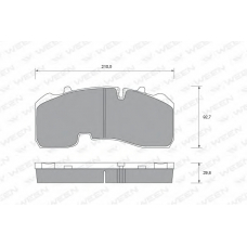151-1573 WEEN Комплект тормозных колодок, дисковый тормоз